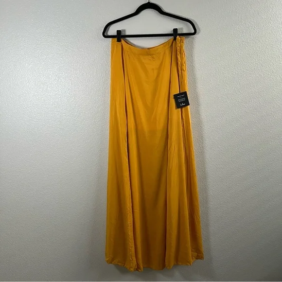 NWT Lulus Trancoso Golden Yellow Two-Piece Maxi Dress XL - Picture 6 of 12